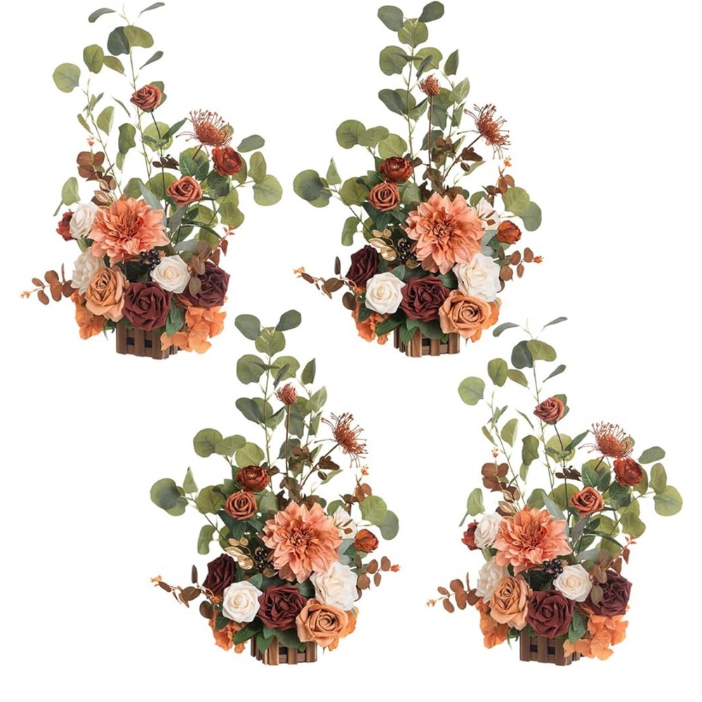 Ling’s Moment Sunset Terracotta Aisle Runner for Wedding or Special Event.